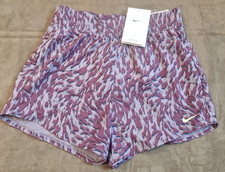  1302 Nike Kids Animal Print Shorts Dri-Fit Athletic Shorts Purple Sz Medium