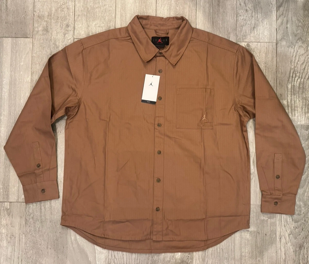 Jordan Long Sleeve Button-Up Casual Button-Down Shirts for Men for