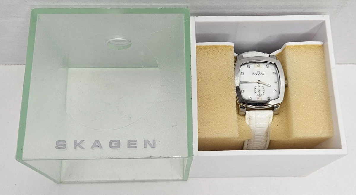 Skagen Anita Leather Analog Wristwatches for sale | eBay display picture 3