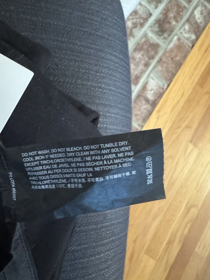 Pantalones de vestir Theory negros talla 2 lana y elastina pierna recta Foto 3 de 3