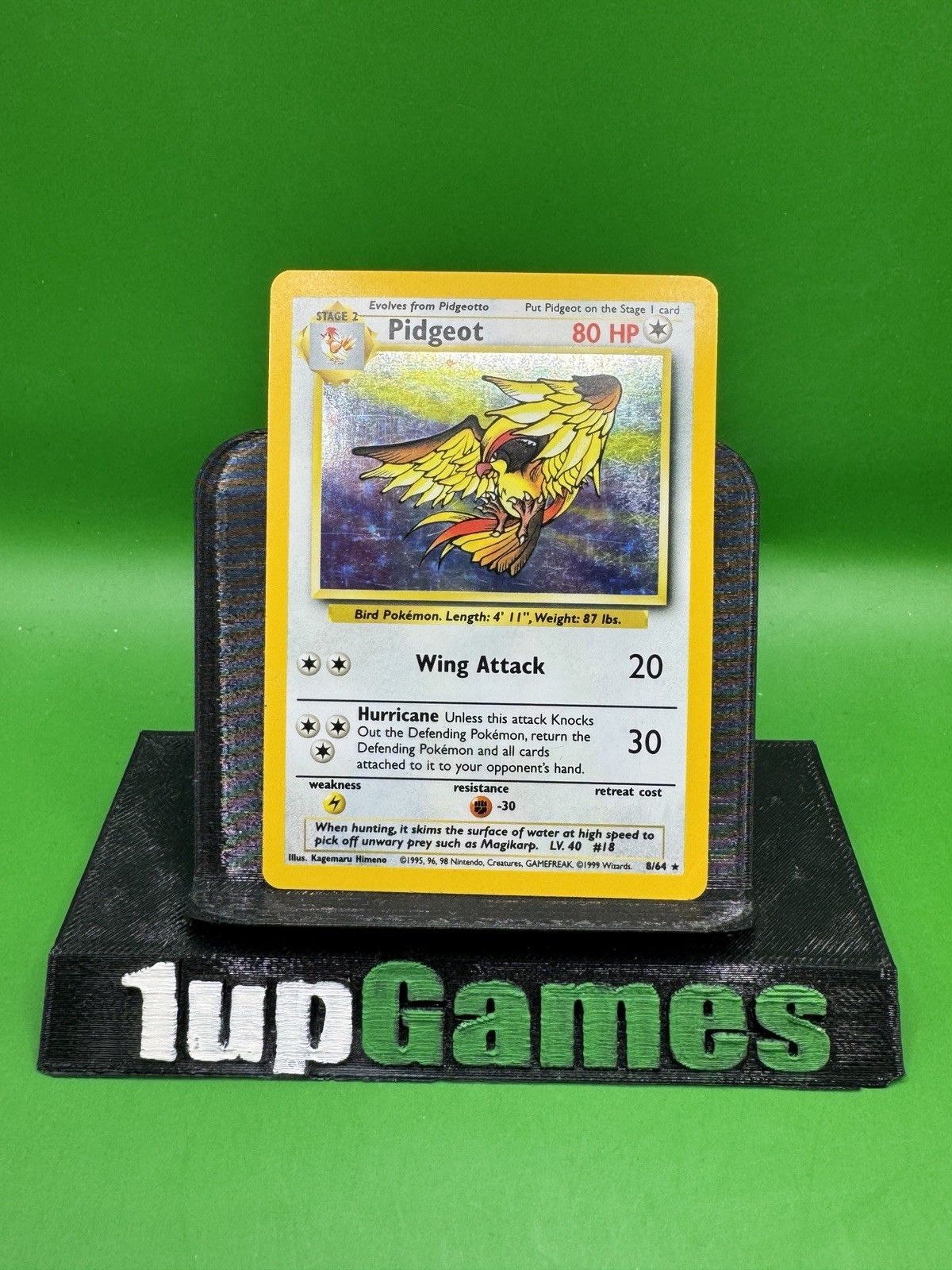 Pokemon Pidgeot 8/64 Jungle Holofoil No Symbol Misprint Moderately Played