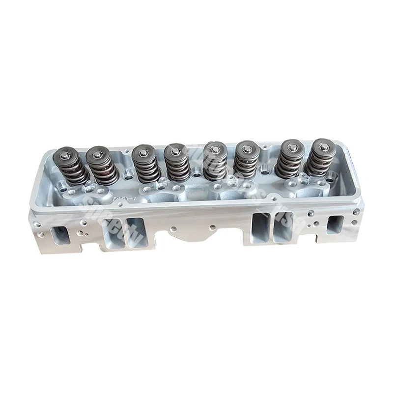 2x Complete Aluminum Cylinder Heads For SBC Chevy 350 190cc 64cc 2.02/1.60 Angle Foto 2 de 4