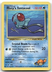 Misty's Tentacool 57/132 Gym Heroes Uncommon