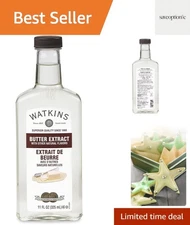 Gourmet Butter Extract, 11 Fl Oz - Non-GMO & Gluten-Free for Baking Perfection