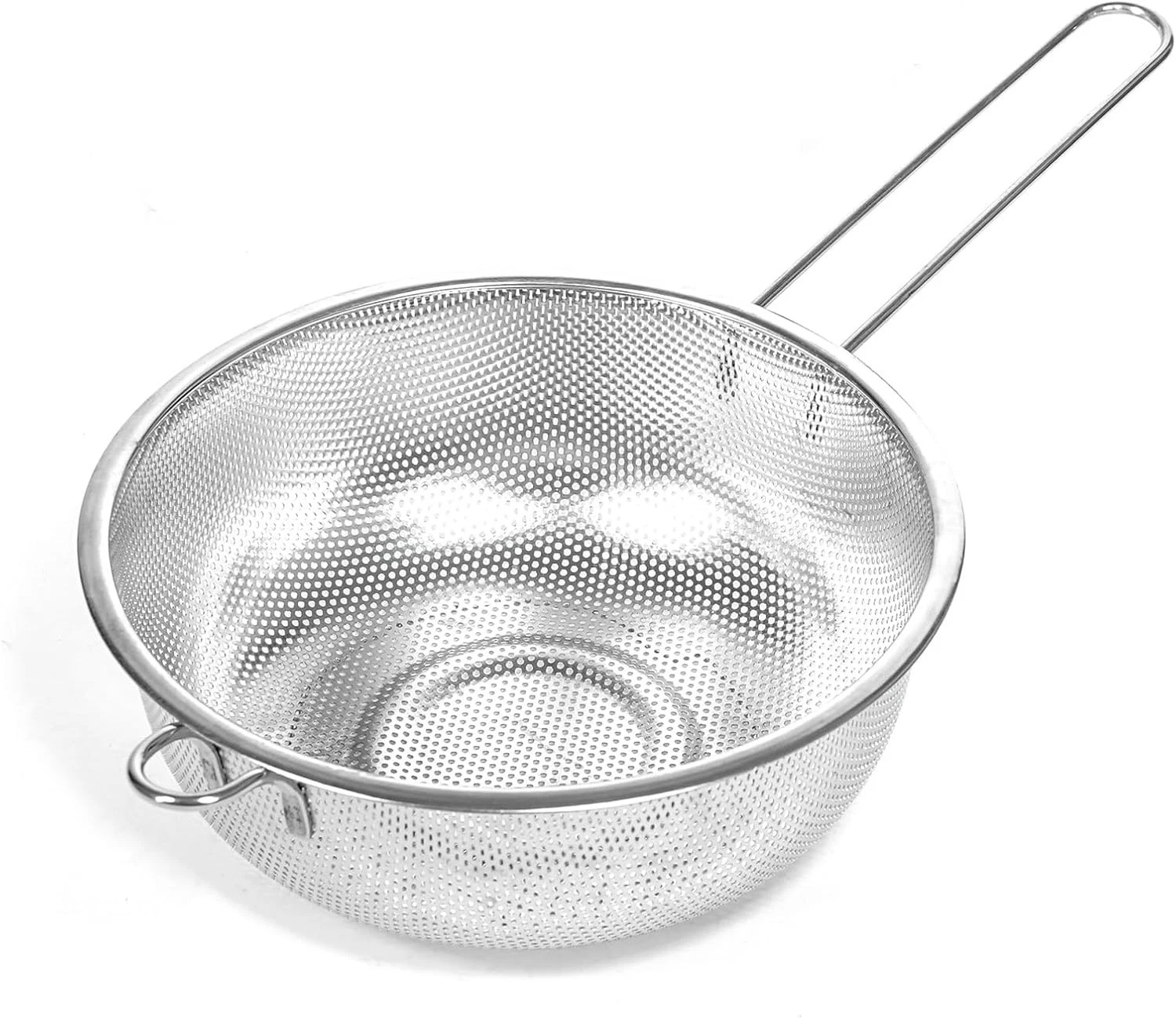Metal Fine Mesh Strainer & Colander Kitchen W/ Handle Stainless Steel Pasta