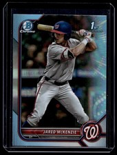 2022 Bowman Draft Chrome Aqua Jared McKenzie RC Washington Nationals #BDC-5