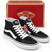 Vans Sk8-Hi Tapered Black White High Top Skate Shoes 497836 Womens 5 Mens 3.5