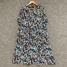 TS Taking Shape Dress Womens 16 Multicolour Floral Pockets Half Sleeve 13303