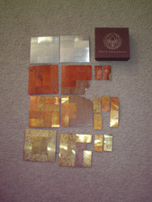 Maya Romanoff True Metals Small Sample Box 8 - 4"by4" Sheets - Please Read