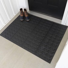 Indoor/Outdoor Scraper Door Mat 3' x 4' Shoe  Boot Scraper Mat Cleans Mud Dirt