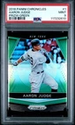 2018 Panini Prizm Chronicles Prizm-Green Aaron Judge #1 PSA 9