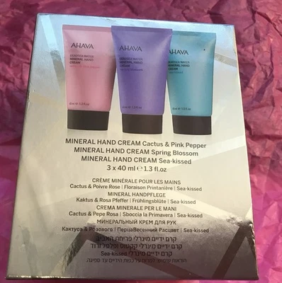 AHAVA Mineral Dream Trio Hand Cream: Cactus Pepper, Blossom, Sea- Kissed, 1.3 oz - Image 1 of 2