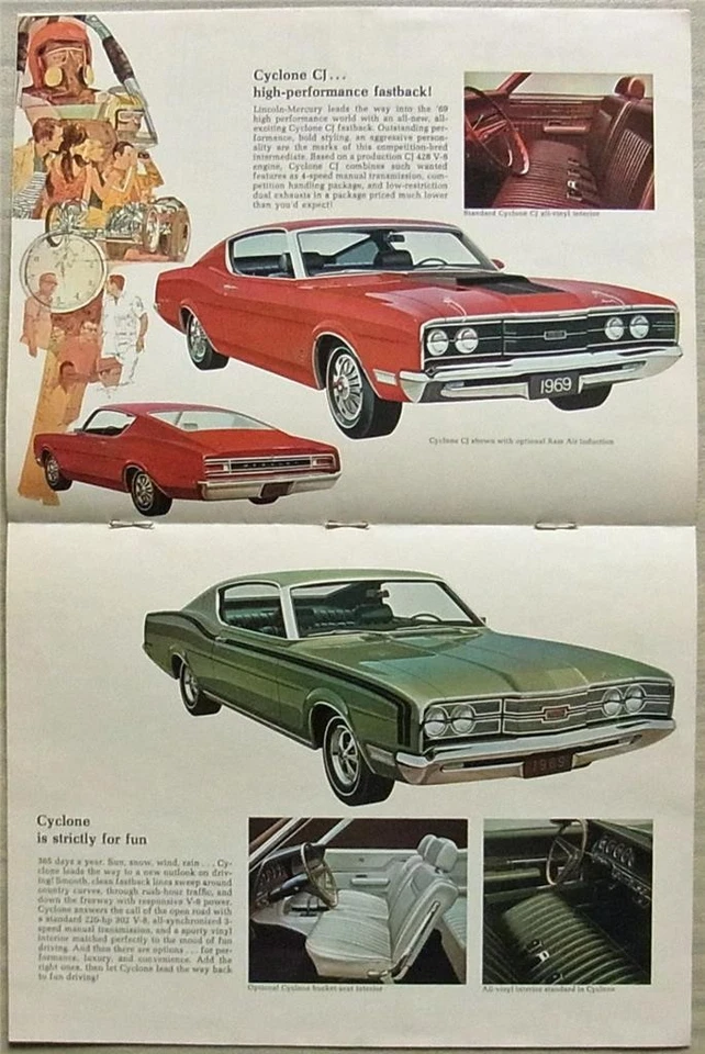 MERCURY 1969 USA Sales Brochure #M69-104 MARQUIS Marauder MONTEREY Montego + - Image 3 of 4