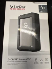 4TB  External Hard Drive SanDisk Professional G-DRIVE ArmorATD USB-C 