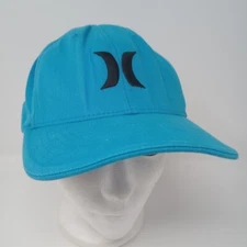 Hurley Yupoong Flex Fit Size S-M Light Blue Fitted Baseball Cap Hat