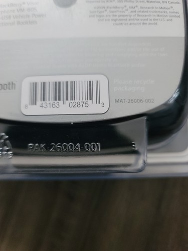 Blackberry Visor Mount Bluetooth Speaker VM-605 New Factory Sealed - Photo 5 sur 6