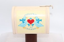 MINI DECORATIVE TIN MAILBOX " Welcome To Our Home "