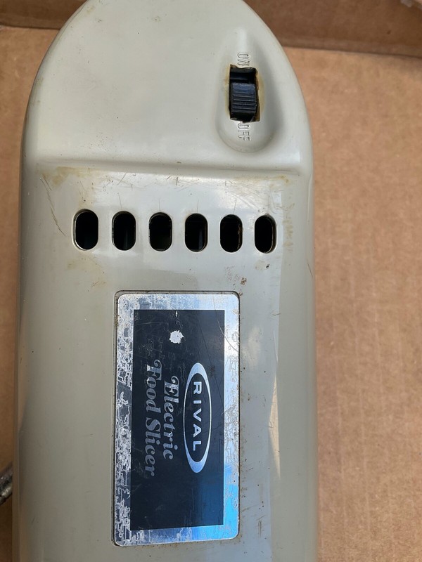 Rival Electric Food Slicer Attachment Sedalia MO 65301, Model 1030,3/V, 989A
