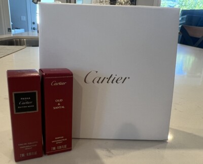 Cartier ''Pasha'' Men Eau de Toilette  And Oud & Santal  Parfum  Samples NIB