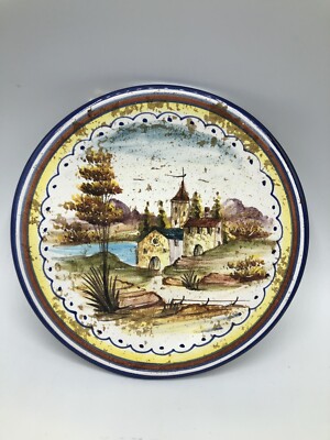 Montecanti Fima Deruta Collectable Hand Painted Plate Trinket Holder Italy