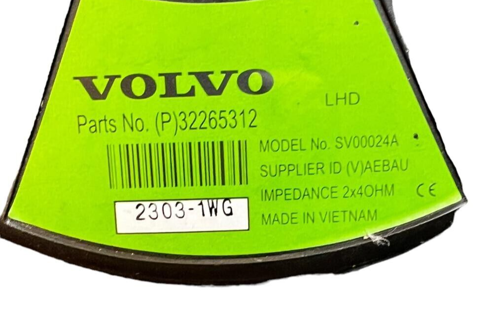 2022-2024 VOLVO XC-40 FRONT AUDIO SUBWOOFER SPEAKER 32265312 2022-2024 VOLVO XC-40 FRONT AUDIO SUBWOOFER SPEAKER 32265312