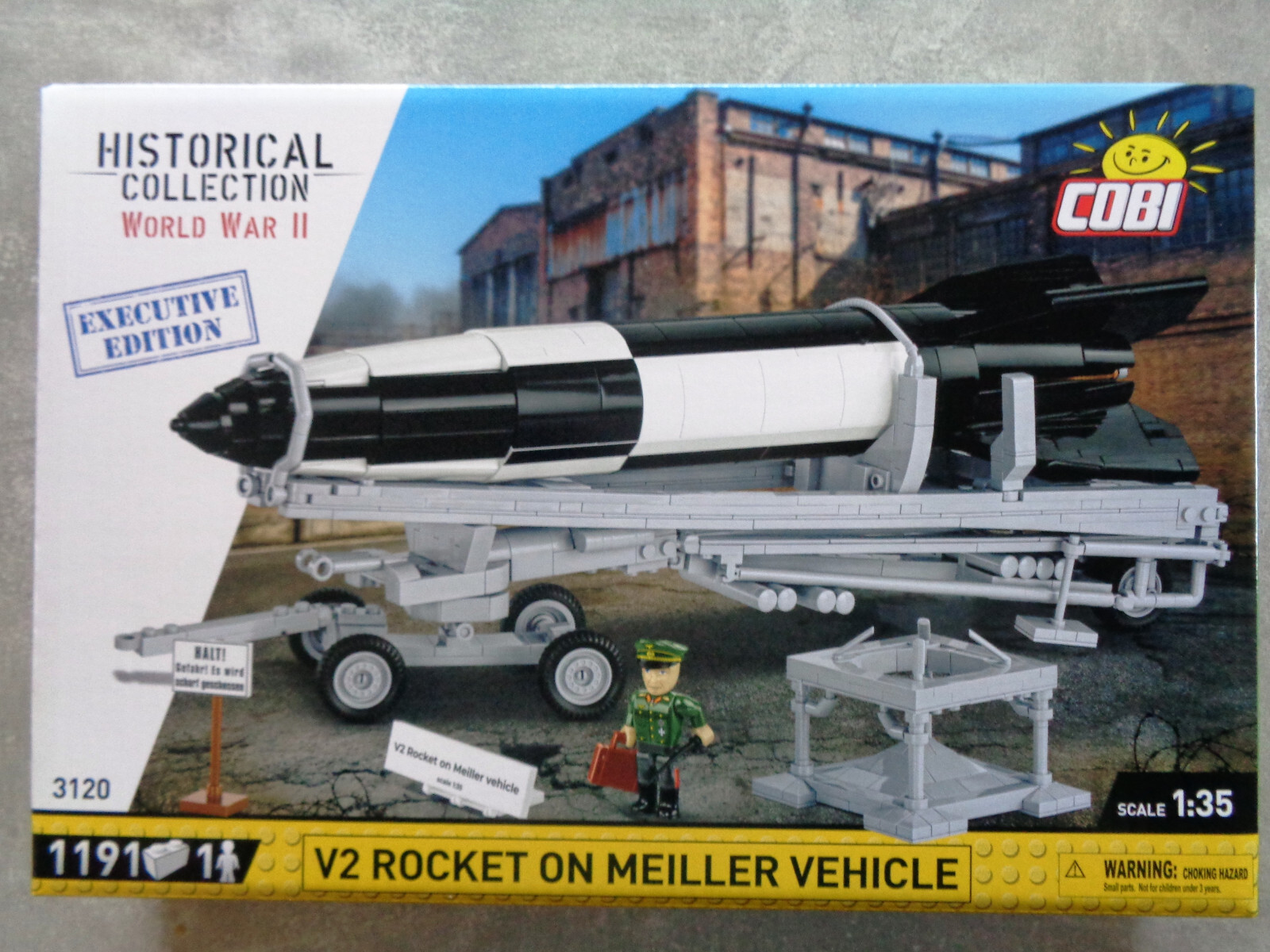 Cobi Weiss/Grau/Schwarz 3120 - 1210 Pcs Hc Wwii 3120 V2 Rockettransporter Executive Edition - Bild 3