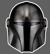 Star Wars The Mandalorian Boba Fett Helmet yoda Vinyl Decal Window Sticker