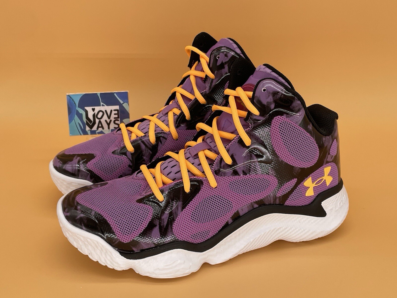 Under Armour Curry Spawn Flo Tro Basketball Shoes Size 9.5 Men 11 Women Violet