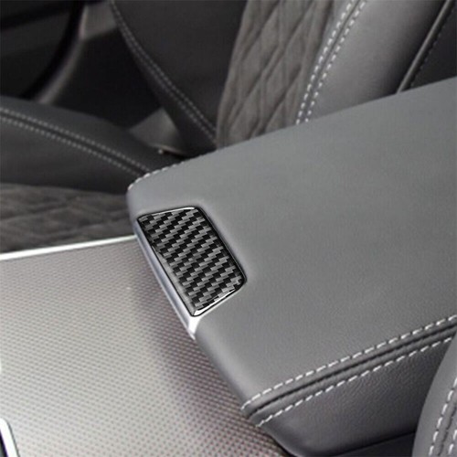 Carbon Fiber Inteior Armrest Box Decorative Cover Trim For Audi A6 C8 2019-2021 - Picture 7 of 12
