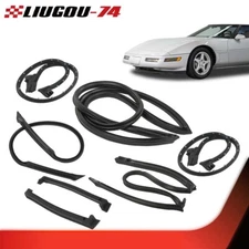 Fit For 1984-1989 Corvette C4 Coupe Weather Strip Seal Full Weatherstrip Kit New