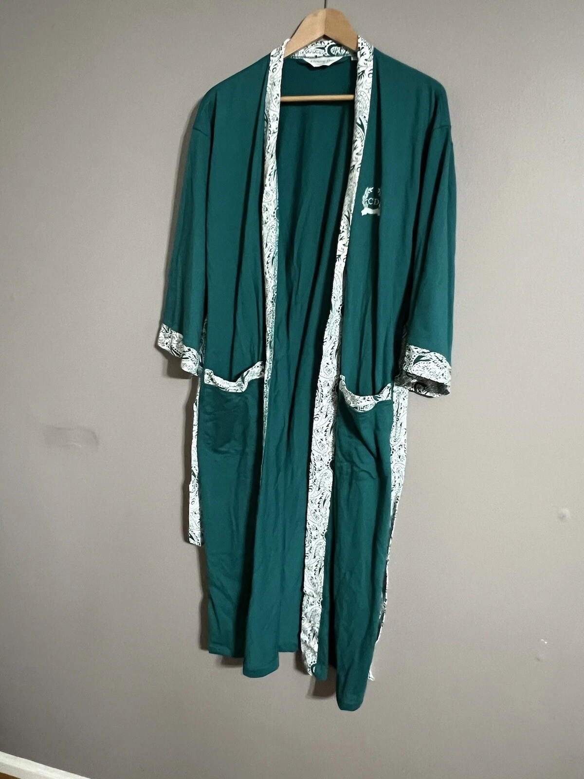 Robe Christian Dior Monsieur verte à rayures blanches taille unique