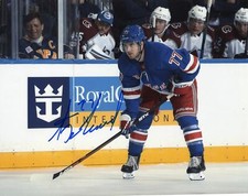 ANTHONY DEANGELO SIGNED NEW YORK RANGERS 8X10 PHOTO