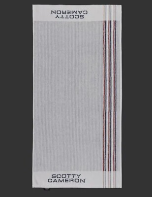 Scotty Cameron Vintage Caddie Towel - USA Stripe - Gray - New - In