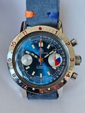 OLLECH WAJS-CHRONO-STAHL-WATERPROOF-VALJOUX 7730-OVERSIZE (38 MM)-SUB 200 M