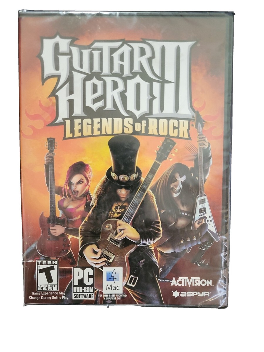 Guitar Hero III Legends Of Rock PC DVD-ROM Game Activision, GAME