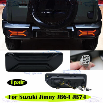 For Suzuki Jimny JB64 JB74 Smoke Black LED Tail Light Dynamic