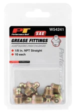 Performance Tool W54241 1/8" NPT Grease Fitting, (Pack of 10) - 1/8" - 10pc