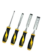 4pcs CRV Chrome Vanadium Woodwork Chisel Set Carving Woodworking Wood Chisels