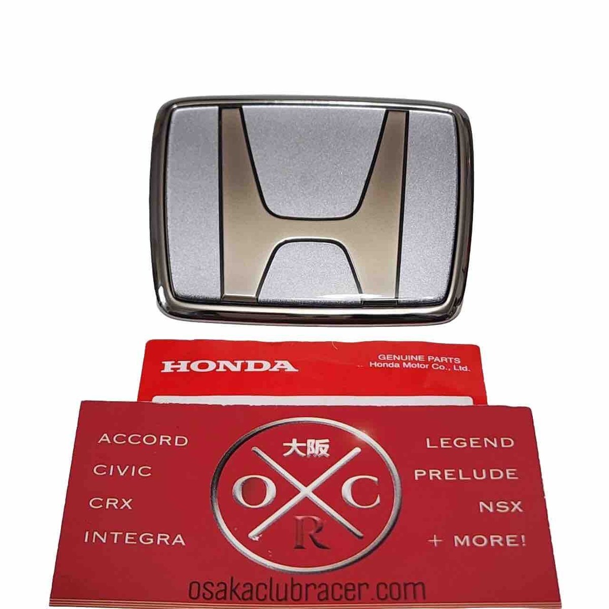 OEM 91-01 Honda NSX Type S JDM Front Emblem Badge Gunmetal