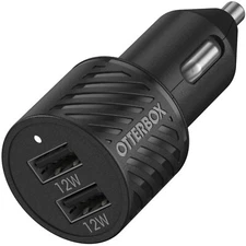 OtterBox Car Charger USB-A Dual Port - 24W Combined