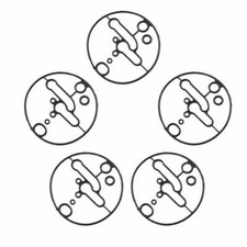 5Pack 698781 O-Ring Float Bowl Carburetor Gasket for Nikki Carburetor Lawn Mower