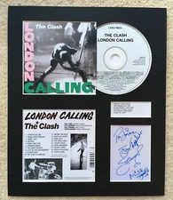 THE CLASH - Signed Autographed - LONDON CALLING - Album Display