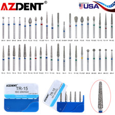 100pcs AZDENT Dental FG Diamond Burs For High Speed Handpiece Friction Grip