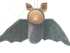 Bat Felt Hand Made Halloween Ornament
