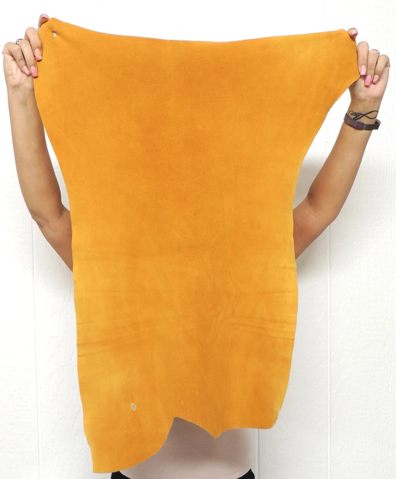 GOLD DEERSKIN Leather Hide for Native Crafts Buckskins Laces Bags Taxidermy Deer - Image 3 of 4