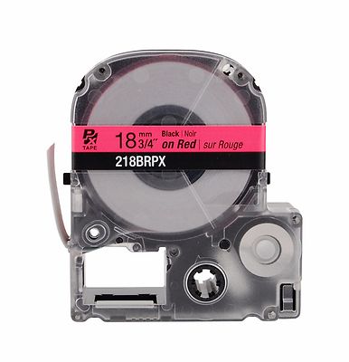 Epson 218BRPX Black on Red PX Tape 3/4'' K-Sun 18mm 218BR - Authorized Dealer