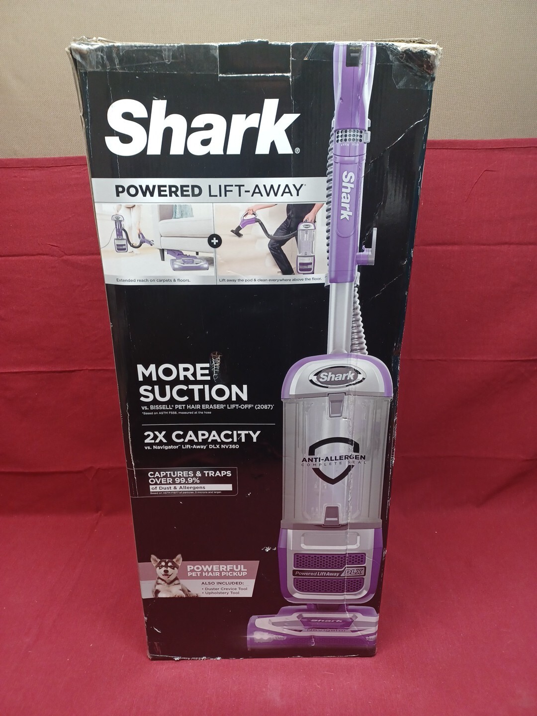 Shark NV586 Navigator Powered LiftAway Upright Vacuum Purple