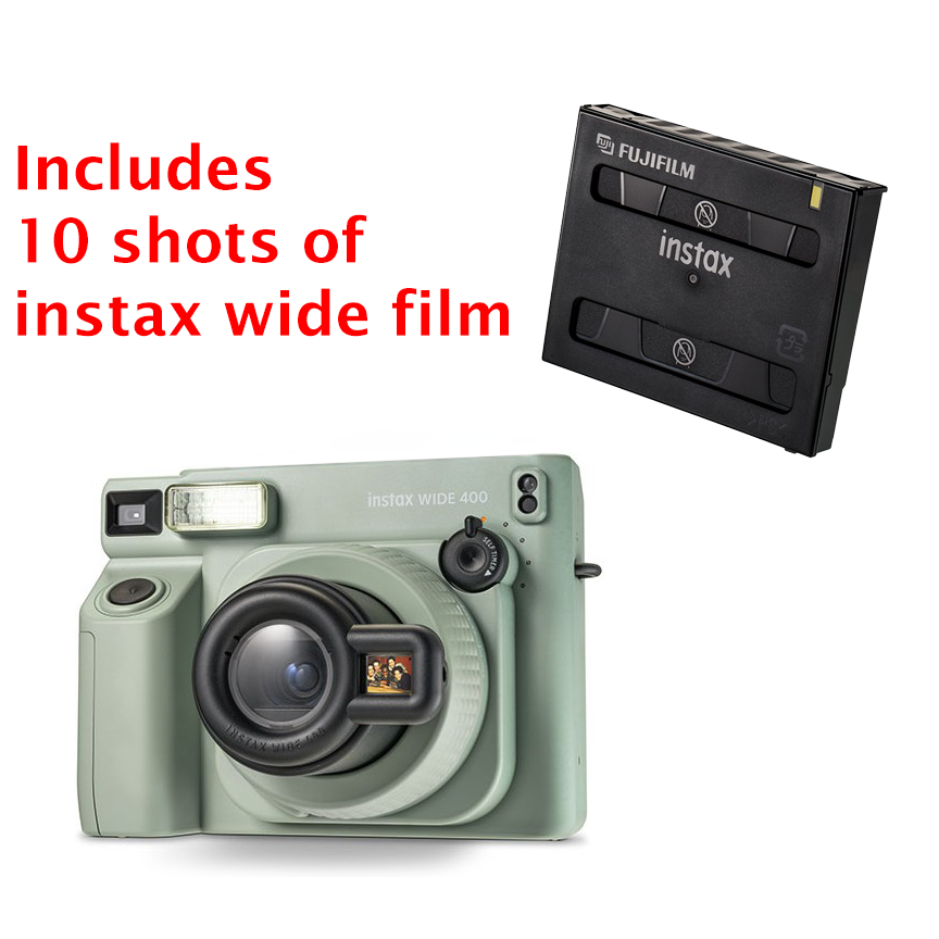 Fujifilm Instax Wide 400 Instant Camera - Includes 10 shots of film