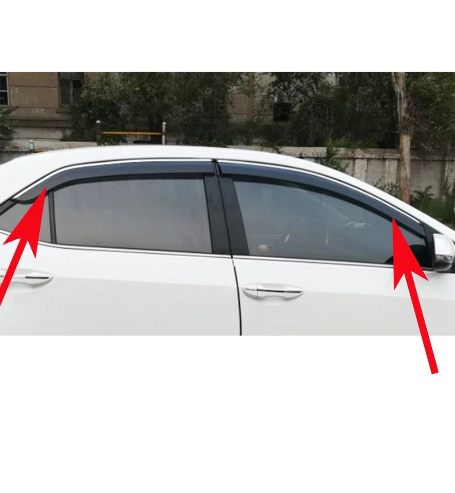 Tira decorativa para ventana de coche 4 piezas para Volvo V40 2017-2024 Foto 2 de 4