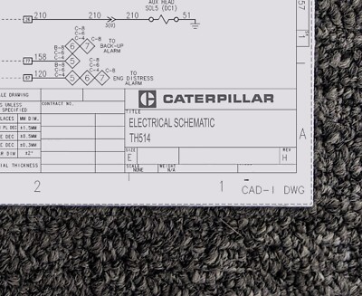 Caterpillar CAT TH514 Telehandler Electrical Wiring Diagrams Schematic ...
